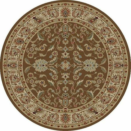 CONCORD GLOBAL TRADING 5 ft. 3 in. Ankara Agra - Round, Brown 65180